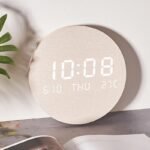 Modern Nordic-Style LED Digital Wall Clock with Temperature Display - Image 4