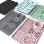 Multi-Purpose Dog Slow Feeder & Bathing Distraction Mat with Suction Cup - Image 2
