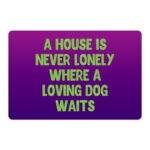 Dog Quote Pet Food Mat - Cute Anti-Slip Pet Bowl Mat - Creative Pet Feeding Mat