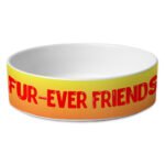 Cute Kawaii Pet Bowl - Trendy Dog Bowl - Printed Pet Food Bowl