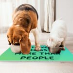 I Love Dogs Pet Food Mat - Printed Anti-Slip Pet Bowl Mat - Quotes Pet Feeding Mat - Image 4