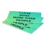 I Love Dogs Pet Food Mat - Printed Anti-Slip Pet Bowl Mat - Quotes Pet Feeding Mat - Image 3
