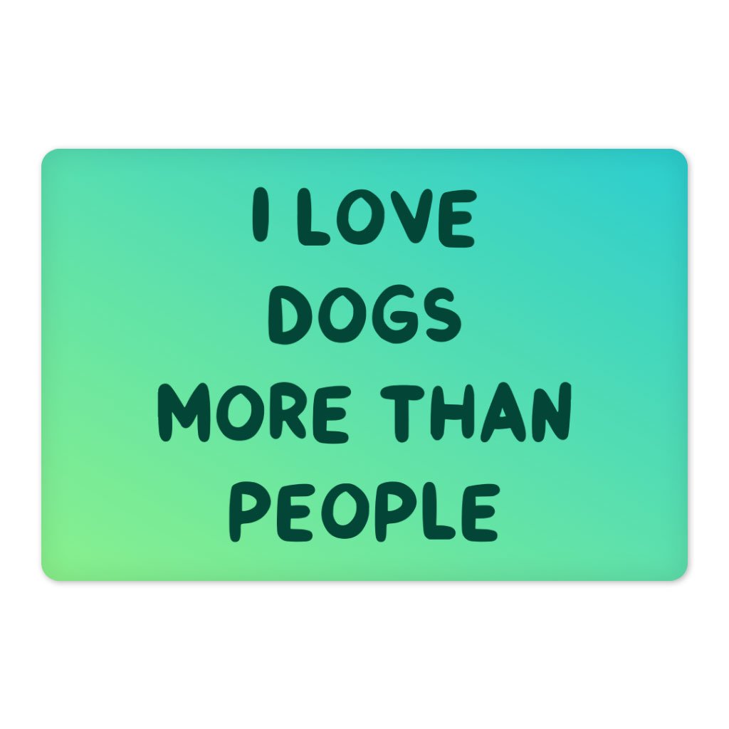 67427-b823b9.jpeg I Love Dogs Pet Food Mat - Printed Anti-Slip Pet Bowl Mat - Quotes Pet Feeding Mat - Image 1