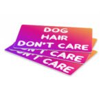 Dog Hair Don't Care Pet Food Mat - Funny Design Anti-Slip Pet Bowl Mat - Cool Design Pet Feeding Mat - Image 3