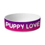 Puppy Love Pet Bowl - Kawaii Dog Bowl - Best Print Pet Food Bowl - Image 2