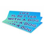 Life is Better With a Dog Pet Food Mat - Best Design Anti-Slip Pet Bowl Mat - Printed Pet Feeding Mat - Image 3