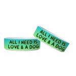 All I Need is Love and a Dog Pet Bowl - Cute Dog Bowl - Graphic Pet Food Bowl - Image 3
