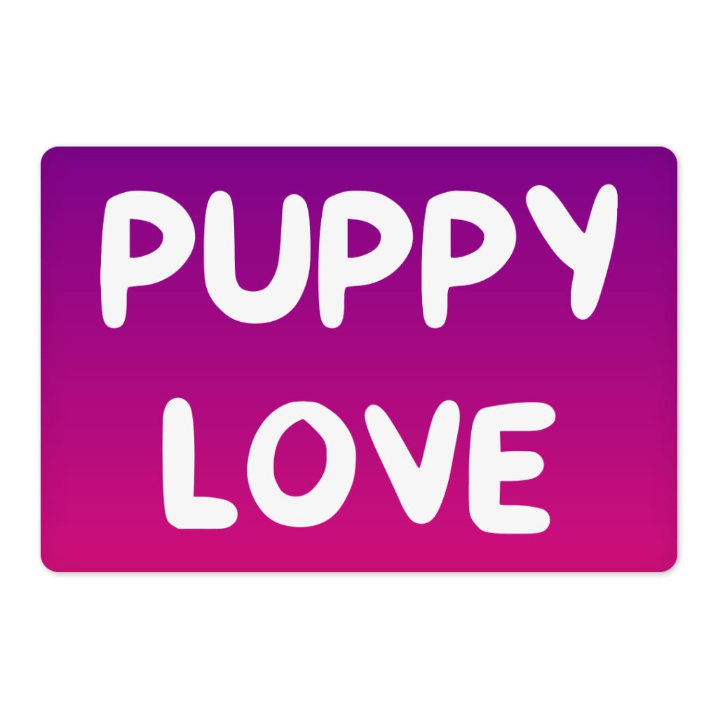 67557-720f48.jpeg Puppy Love Pet Food Mat - Kawaii Anti-Slip Pet Bowl Mat - Best Print Pet Feeding Mat - Image 1