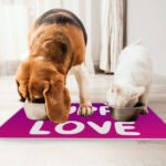 Puppy Love Pet Food Mat - Kawaii Anti-Slip Pet Bowl Mat - Best Print Pet Feeding Mat - Image 4