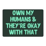 Funny Pet Food Mat - Printed Anti-Slip Pet Bowl Mat - Cool Pet Feeding Mat