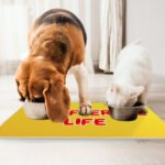 Woof Pet Food Mat - Funny Anti-Slip Pet Bowl Mat - Cool Pet Feeding Mat - Image 4