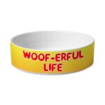 Woof Pet Bowl - Funny Dog Bowl - Cool Pet Food Bowl - Image 2