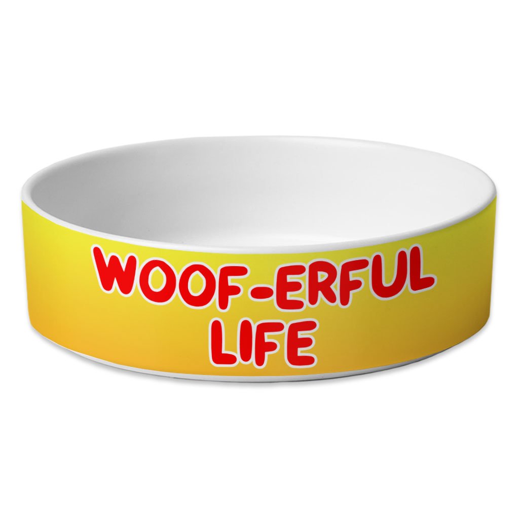 67570-5abbb3.jpeg Woof Pet Bowl - Funny Dog Bowl - Cool Pet Food Bowl - Image 1