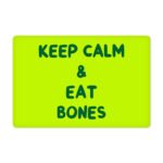 Keep Calm Pet Food Mat - Trendy Anti-Slip Pet Bowl Mat - Printed Pet Feeding Mat - Image 2