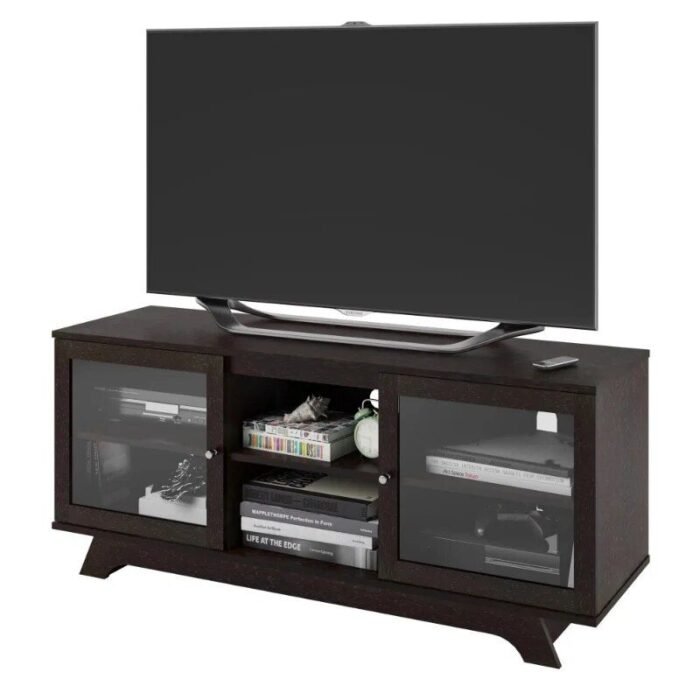 Elegant Espresso TV Stand - Image 4