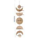 Bohemian Moon Phase Garland - Wooden Wall Hanging for Modern Home Decor - Image 7