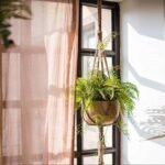 Eco-Friendly Macrame Jute Plant Hanger with Linen Pot Holder and Tray - Image 3