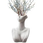 European Ceramic Face Vase