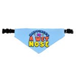 Happiness Is a Wet Nose Pet Bandana Collar - Colorful Scarf Collar - Quote Dog Bandana - Image 3