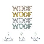 Woof Pet Bandana Collar - Word Art Scarf Collar - Beautiful Dog Bandana - Image 10