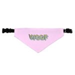 Woof Pet Bandana Collar - Word Art Scarf Collar - Beautiful Dog Bandana - Image 3