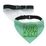 I'll Steal Your Heart Pet Bandana Collar - Art Print Scarf Collar - Word Design Dog Bandana - Image 4