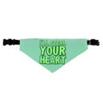 I'll Steal Your Heart Pet Bandana Collar - Art Print Scarf Collar - Word Design Dog Bandana - Image 3