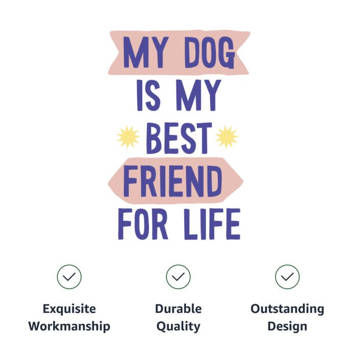 My Dog Is My Best Friend Pet Bandana Collar - Cute Scarf Collar - Art Dog Bandana - Image 10