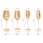 Elegant Amber Crystal Wine & Champagne Glasses - Handmade Goblet Set for Special Occasions - Image 6