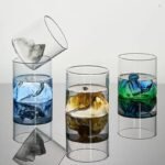 Elegant 3D Mountain Glass Whisky Cup - Artistic Fuji Design Drinkware - Image 6