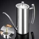 Stainless Steel No-Drip Oil and Vinegar Dispenser: Sleek, Eco-Friendly Kitchen Essential - Image 2