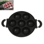 Versatile 7-Hole Non-Stick Cast Iron Cooking Pan – Perfect for Omelettes, Burgers, and Baking - Image 3