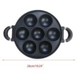 Versatile 7-Hole Non-Stick Cast Iron Cooking Pan – Perfect for Omelettes, Burgers, and Baking - Image 4