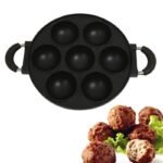 Versatile 7-Hole Non-Stick Cast Iron Cooking Pan – Perfect for Omelettes, Burgers, and Baking - Image 7