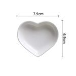Charming Heart-Shaped Ceramic Sauce Dish Set - Image 6