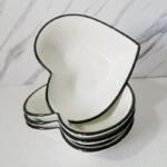 Chic Heart-Shaped Ceramic Plate - Image 5