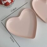 5-Piece Heart-Shaped Snack Plate Set - Image 6