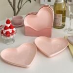 5-Piece Heart-Shaped Snack Plate Set - Image 5