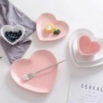 Heart-Shaped Ceramic Tableware Set