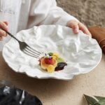 Elegant Nordic-Style Porcelain Deep Plate - Circular Salad & Serving Dish - Image 4