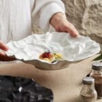 Elegant Nordic-Style Porcelain Deep Plate - Circular Salad & Serving Dish - Image 3