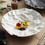 Elegant Nordic-Style Porcelain Deep Plate - Circular Salad & Serving Dish - Image 2