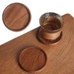 Eco-Friendly Wooden Coaster - Heat Resistant Cup & Teapot Mat - Image 2