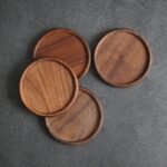 Eco-Friendly Wooden Coaster - Heat Resistant Cup & Teapot Mat