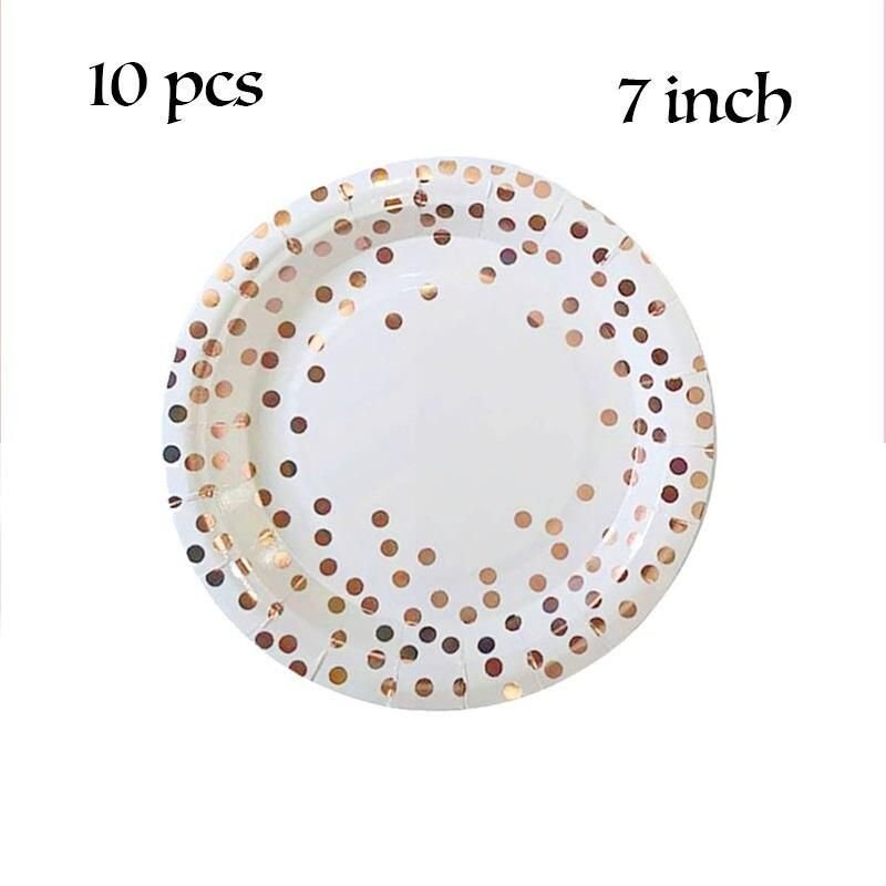 10pcs 7inch Plates