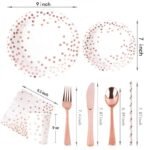 Elegant Rose Gold Party Tableware Set for Special Occasions - Image 3
