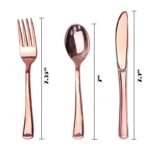 Elegant Rose Gold Party Tableware Set for Special Occasions - Image 6