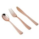Elegant Rose Gold Party Tableware Set for Special Occasions - Image 7