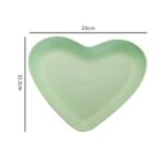 Love Heart Snack Plate Wheat Straw - Image 6