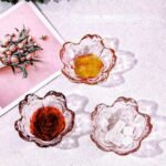 Elegant Sakura Glass Dish: Mini Ice Cream & Fruit Serving Plate - Image 2